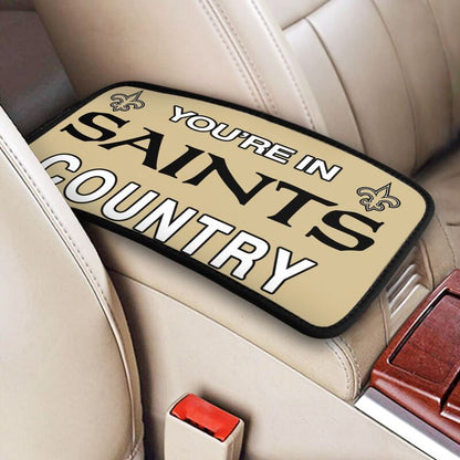 New Orleans Saints Printed car armrest box pad elbow support pad