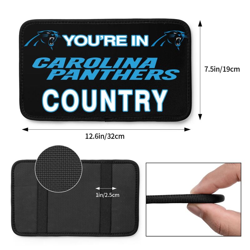 Carolina Panthers Printed car armrest box pad elbow support pad