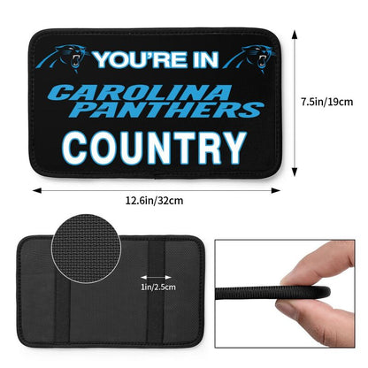 Carolina Panthers Printed car armrest box pad elbow support pad