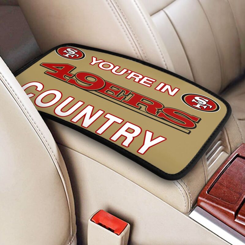 San Francisco 49ers Printed car armrest box pad elbow support pad