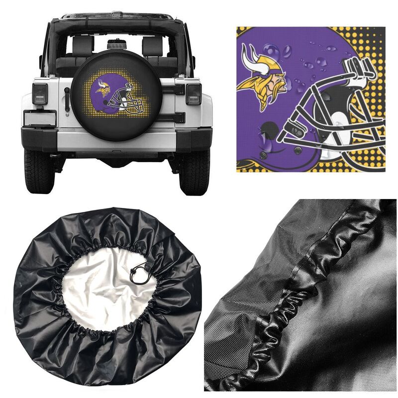 Minnesota Vikings Printing tire protection covers car sun protection tire protection cover