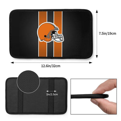 Car armrest box pad Cleveland Browns 1 Printed center armrest box pad protective pad
