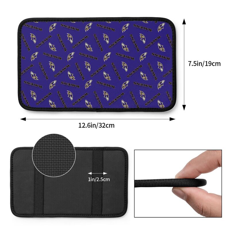 Baltimore Ravens  Printed armrest protective cover car armrest box cushion