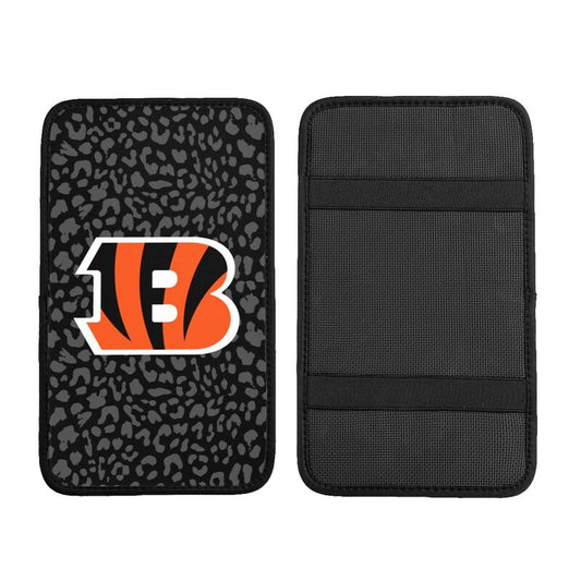 Cincinnati Bengals print Car handrail box cushion Personalized car armrest cover