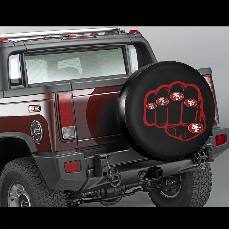 San Francisco 49ers Print tire protection cover car spare tire dust protection covers