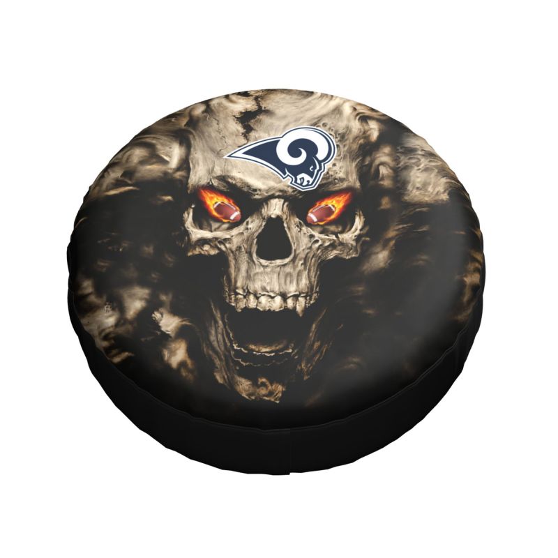 Los Angeles Rams print Skull print car tire cover tire dust cover