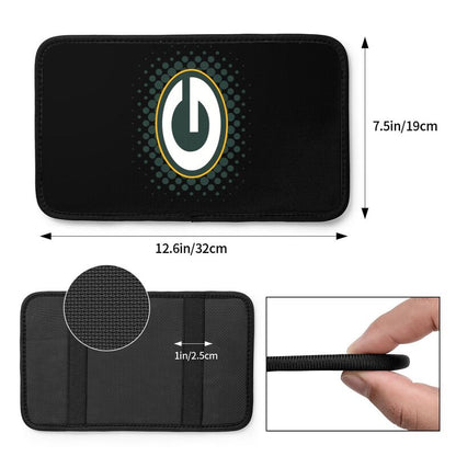 Green Bay Packers Printed car armrest box cushion armrest protective cover