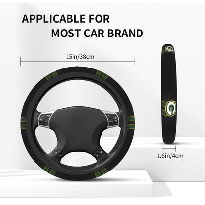 Green Bay Packers 5 Printed car anti-skid cover elastic steering wheel cover