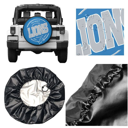 Detroit Lions Printing car tire protection cover car spare tire dust protection cover