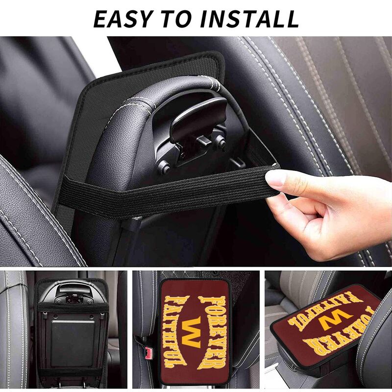 Washington Redskins Print car armrest box cover armrest protective cover