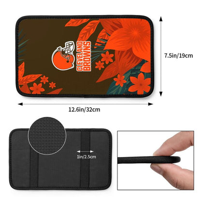Cleveland Browns Car armrest box protective cover car center console armrest pad
