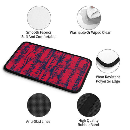 New England Patriots print Car armrest box protective cover car center console armrest pad