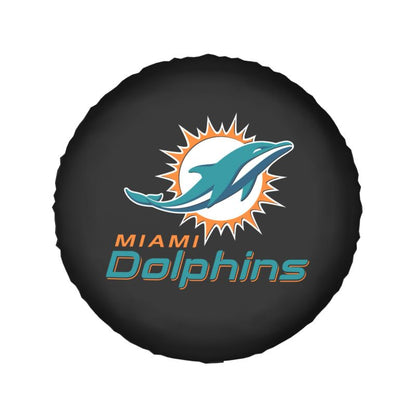 Miami Dolphins Car tire protective cover waterproof and dustproof tire cover