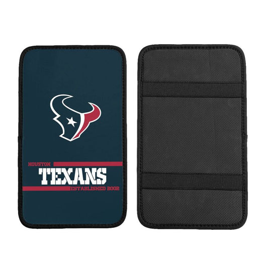 Houston Texans Printed car armrest box pad Protective pad