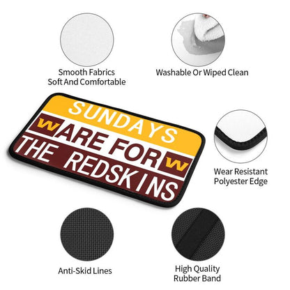 Washington Redskins Personalized printed car armrest cover Car handrail box cushion