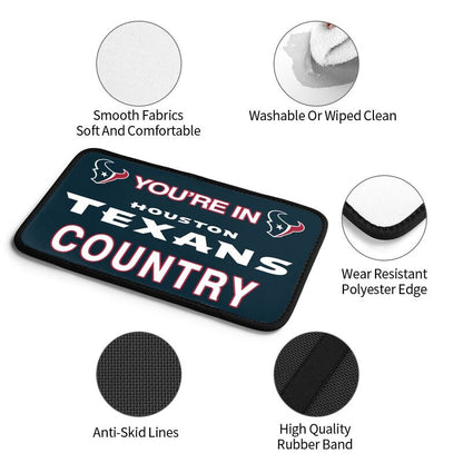 Houston Texans Printed car armrest box pad elbow support pad
