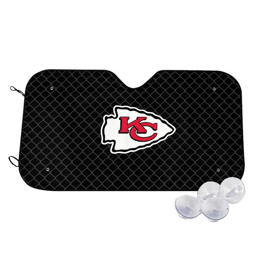 Kansas City Chiefs 2 Print Car windshield sunshades is suitable front Car windshield sunshades
