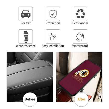 Car armrest box pad Washington Commanders 1 Printed central armrest box pad protective pad