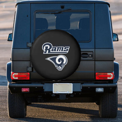 Los Angeles Rams 2 Car tire protective cover waterproof and dustproof tire cover