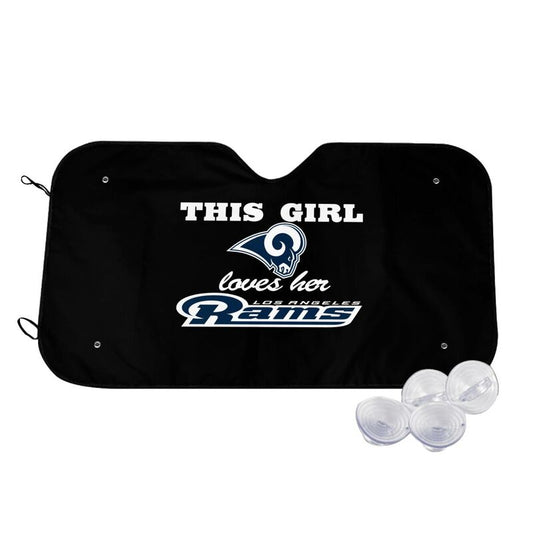Los Angeles Rams Printing multi size car front windshield sunshade car windshield sunshade