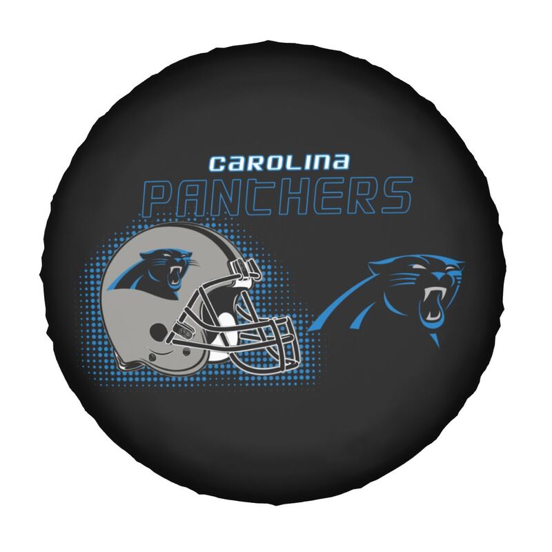 Carolina Panthers Print car tire protection cover car spare tire dust protection covers