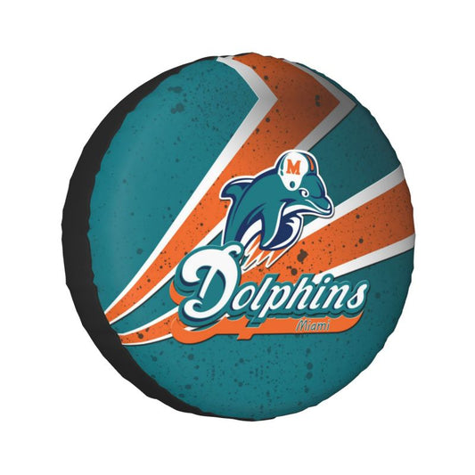 Miami Dolphins printed car tire cover dustproof and waterproof tire cover