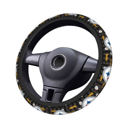 Pittsburgh Steelers Printed elastic steering wheel cover breathable protective cover