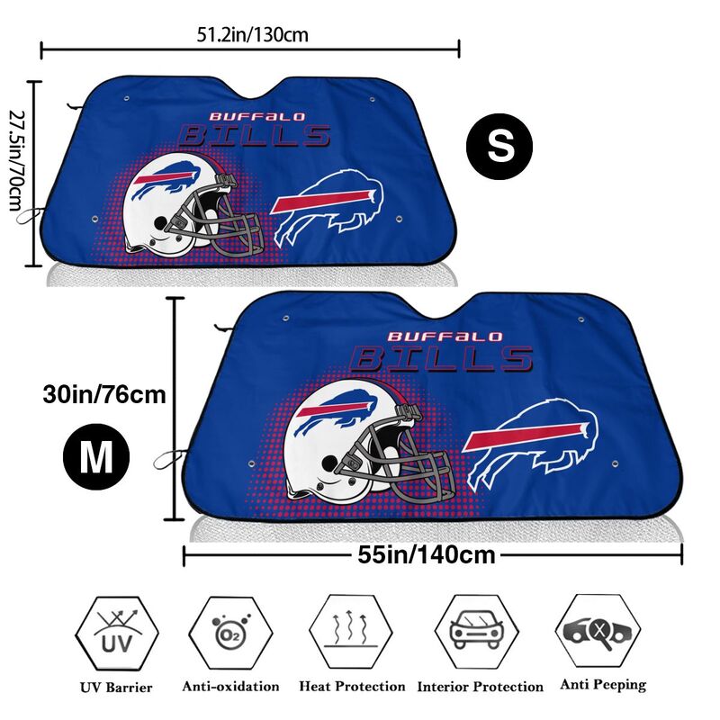 Buffalo Bills Printing Car windshield sunshades is suitable car front windshield sunshades