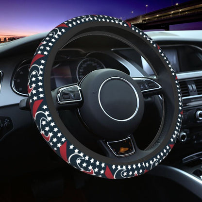 Houston Texans Printed breathable elastic steering wheel cover
