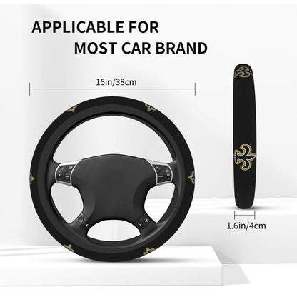 New Orleans Saints 1 Printed breathable elastic steering wheel cover