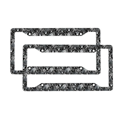 Las Vegas Raiders Print Car license plate frame four hole license plate holder (one pair)