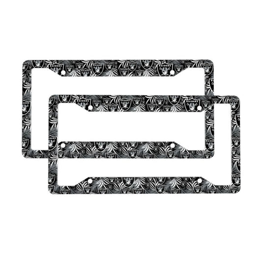 Las Vegas Raiders Print Car license plate frame four hole license plate holder (one pair)