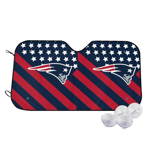 New England Patriots 3 Print suitable for front Car windshield sunshades Car windshield sunshades