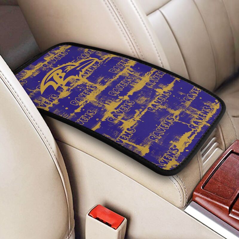 Baltimore Ravens print Car armrest box protective cover car center console armrest pad