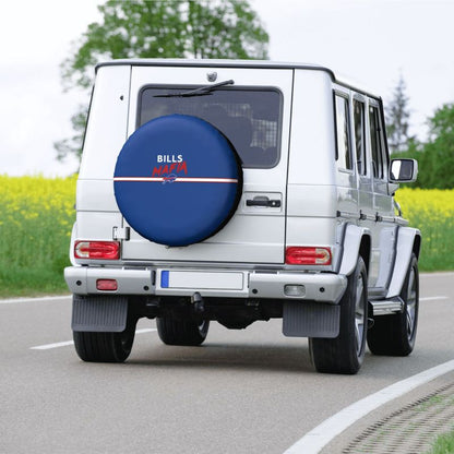 Buffalo Bills 2 Car tire protective cover waterproof and dustproof tire cover
