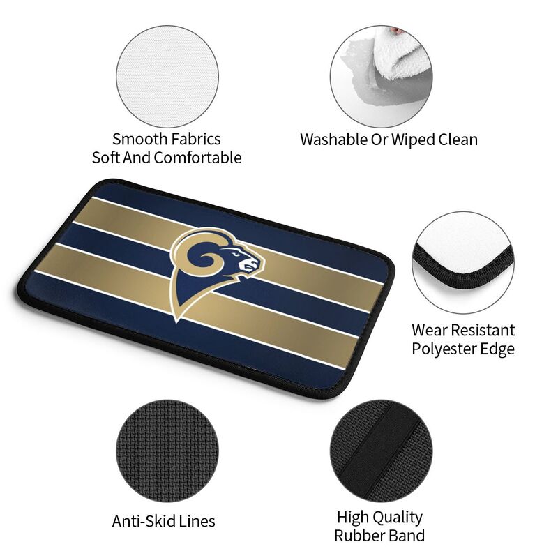 Los Angeles Rams5 Printed car armrest box pad elbow protection pad