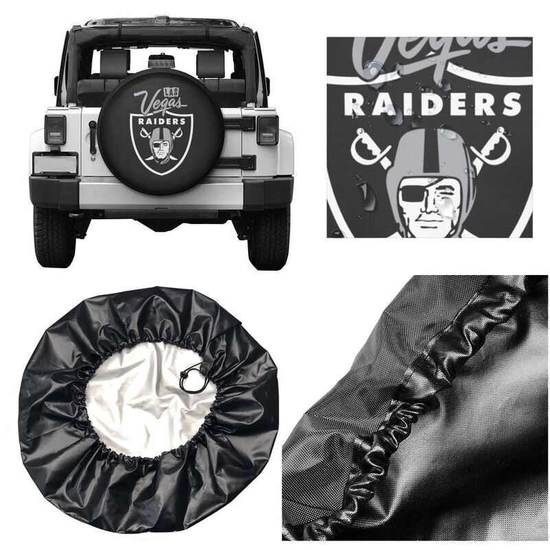 Las Vegas Raiders 8 car dustproof sunscreen tyre protective cover Tyre protective cover