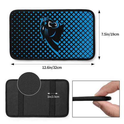 Carolina Panthers Car handrail box cushion Personalized printed car armrest cover