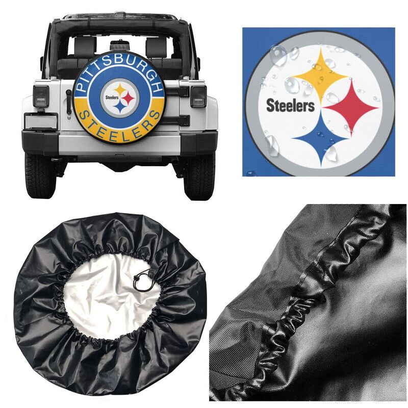 Pittsburgh Steelers Printed tire protection cover car spare tire dust protection covers