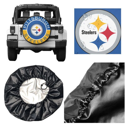 Pittsburgh Steelers Printed tire protection cover car spare tire dust protection covers