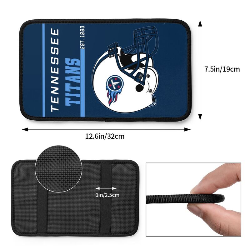 Tennessee Titans Print car armrest box cushion armrest protective cover