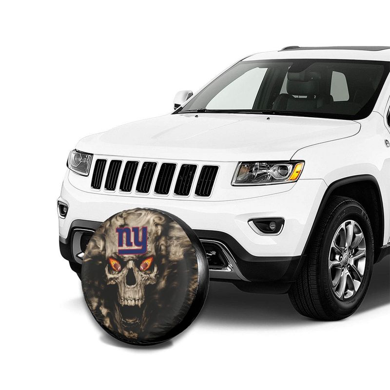 New York Giants print Skull print car tire cover tire dust cover