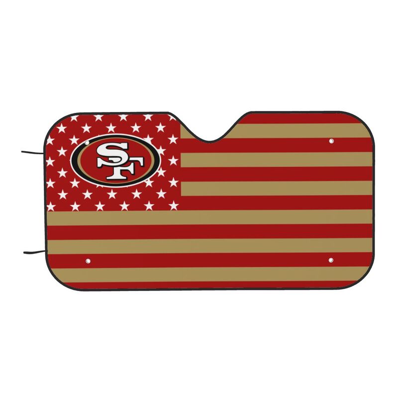 San Francisco 49ers 2 Printed multi size front windshield sunshade car windshield sunshade