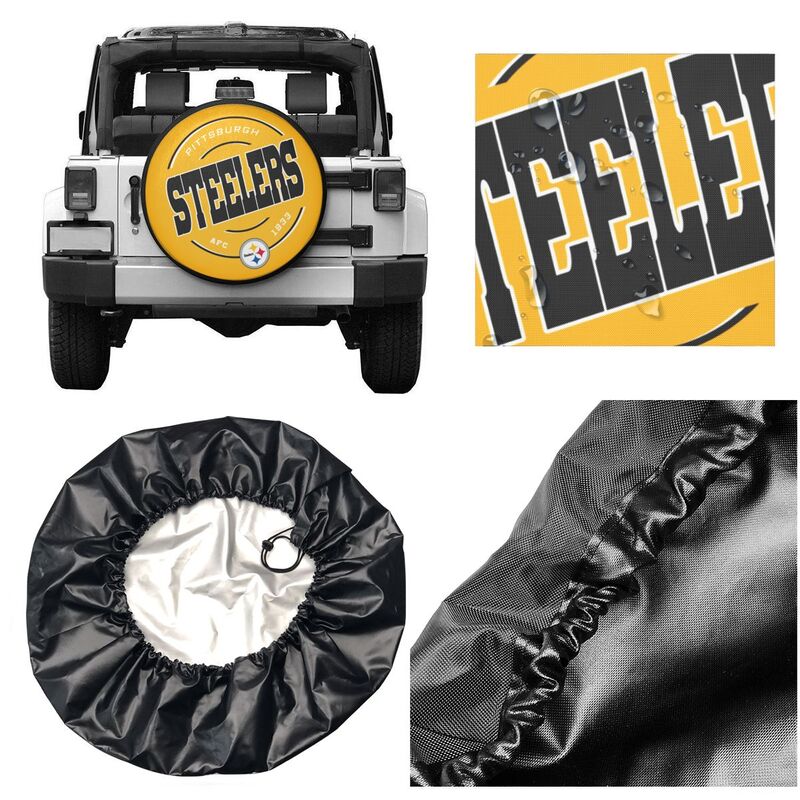 Pittsburgh Steelers Printing car tire protection cover car spare tire dust protection cover