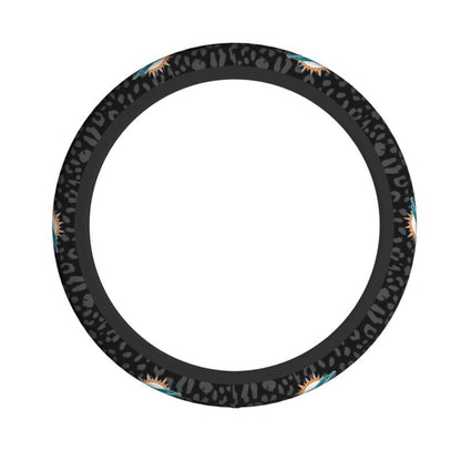 Miami Dolphins Printed elastic steering wheel cover car steering wheel protective cover