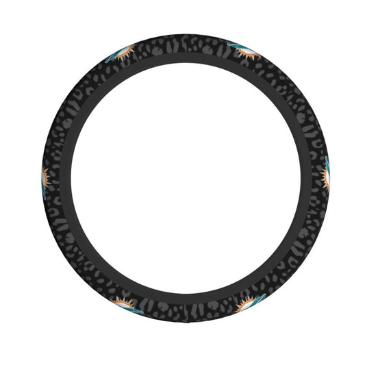 Miami Dolphins Printed elastic steering wheel cover car steering wheel protective cover