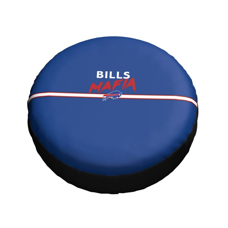 Buffalo Bills 2 Car tire protective cover waterproof and dustproof tire cover