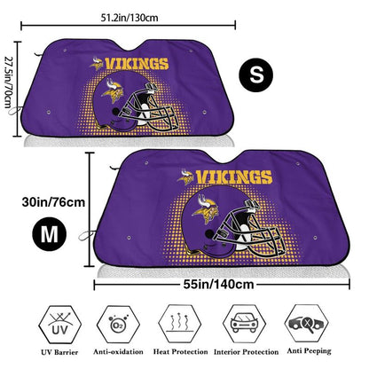 Minnesota Vikings Printing car front windshield sunshade car windshield sunshade multi size
