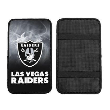 Car armrest box pad Las Vegas Raiders8 Printed central armrest box pad anti slip pad