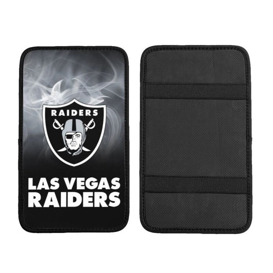 Car armrest box pad Las Vegas Raiders8 Printed central armrest box pad anti slip pad